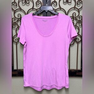 Athleta pink scoop neck short sleeve tee